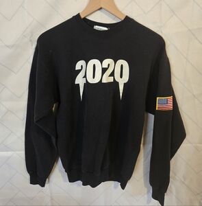 Men's Black Crewneck Sweater with 2020 Design